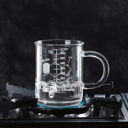 Borosilicate Glass Coffee Beaker Mug 400-500ml by HitMyNeed