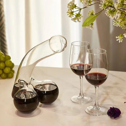 Borosilicate Glass Novelty Drinks Decanter with Lid by HitMyNeed