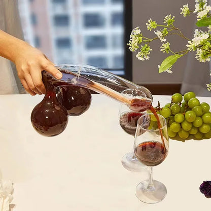 Borosilicate Glass Novelty Drinks Decanter with Lid by HitMyNeed