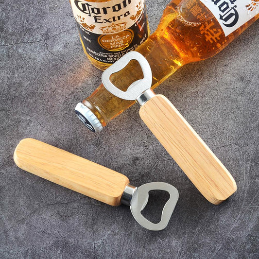 Bottle Cap Opener with Wooden Handle by HitMyNeed