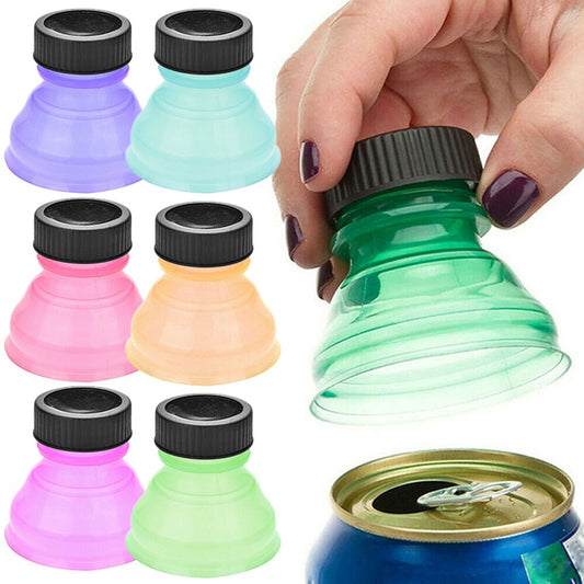 Bottle Cap Soda Can Toppers Set (6 Pack) by HitMyNeed