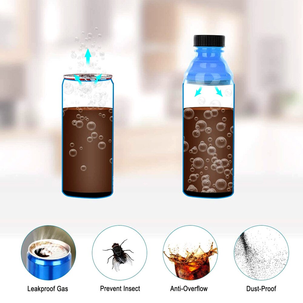 Bottle Cap Soda Can Toppers Set (6 Pack) by HitMyNeed