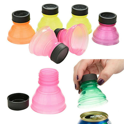 Bottle Cap Soda Can Toppers Set (6 Pack) by HitMyNeed