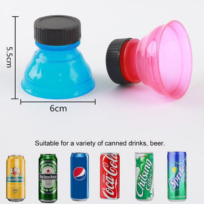 Bottle Cap Soda Can Toppers Set (6 Pack) by HitMyNeed