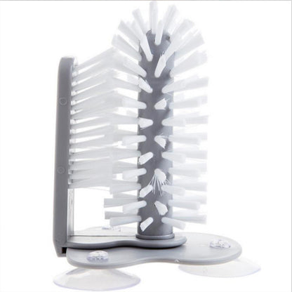 Bottle Cleaning Brush Glass Cleaner with Suction Base by HitMyNeed