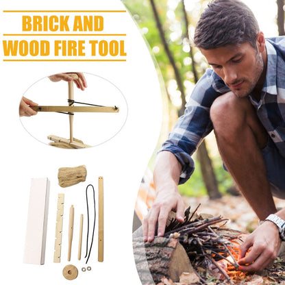 Bow Drill Fire Starter Survival Kit by HitMyNeed