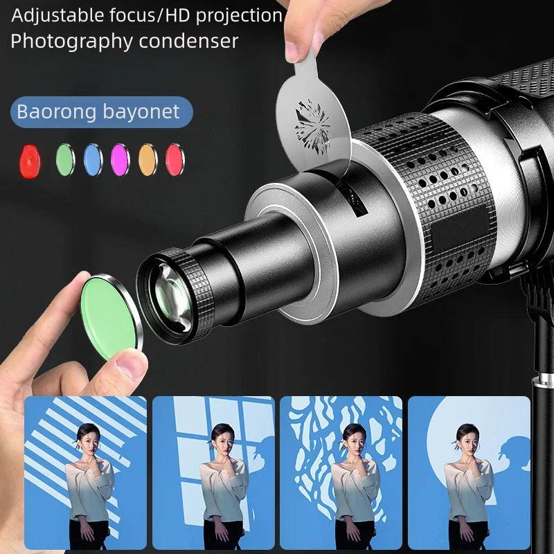 Bowens Mount Optical Snoot Light Kit with 35 Gobos by HitMyNeed