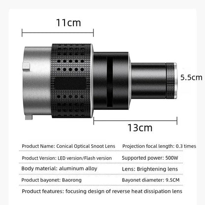 Bowens Mount Optical Snoot Light Kit with 35 Gobos by HitMyNeed