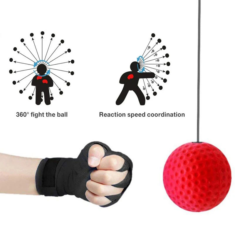 Boxing Reflex Ball Headband Hand-Eye Training Set by HitMyNeed