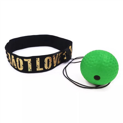 Boxing Reflex Ball Headband Hand-Eye Training Set green-set by HitMyNeed