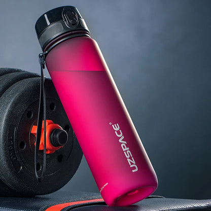 BPA-Free Leak-Proof Plastic Sports Water Bottle deep-red 0-5l by HitMyNeed