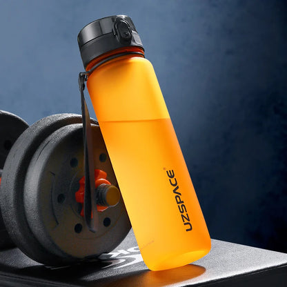 BPA-Free Leak-Proof Plastic Sports Water Bottle dynamic-orange 1-0l by HitMyNeed
