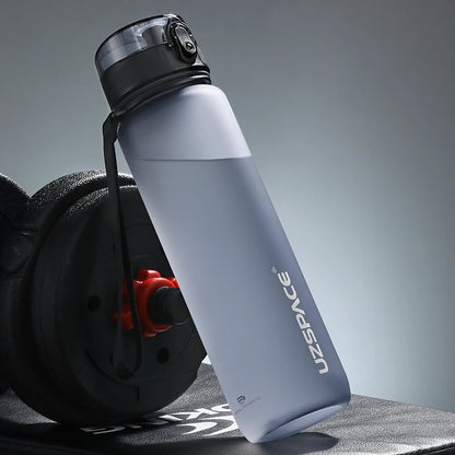 BPA-Free Leak-Proof Plastic Sports Water Bottle grey 0-35l by HitMyNeed