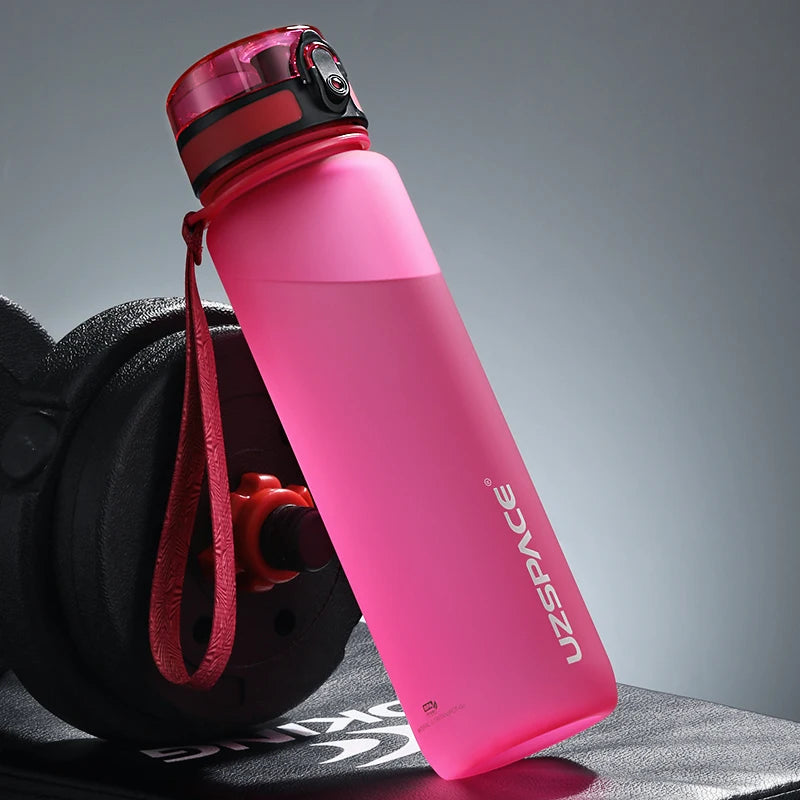 BPA-Free Leak-Proof Plastic Sports Water Bottle pink 0-5l by HitMyNeed