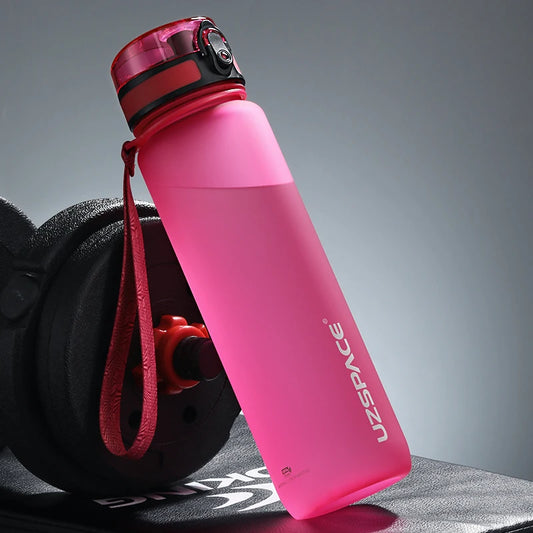 BPA-Free Leak-Proof Plastic Sports Water Bottle pink 0-5l by HitMyNeed