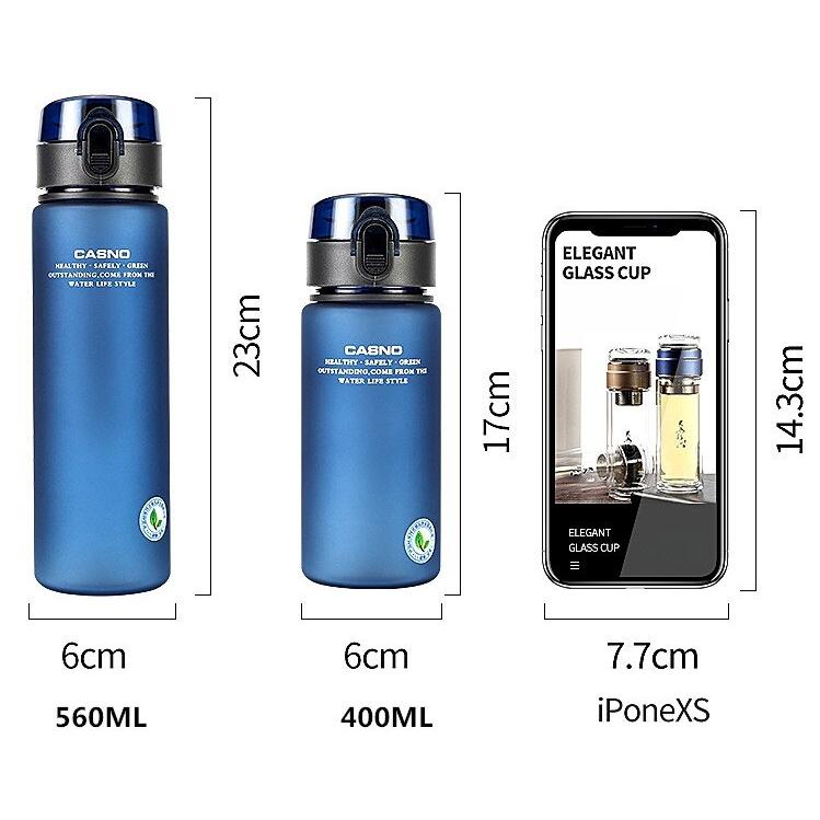 BPA-Free Leak-Proof Sports Water Bottle 400/560ml by HitMyNeed