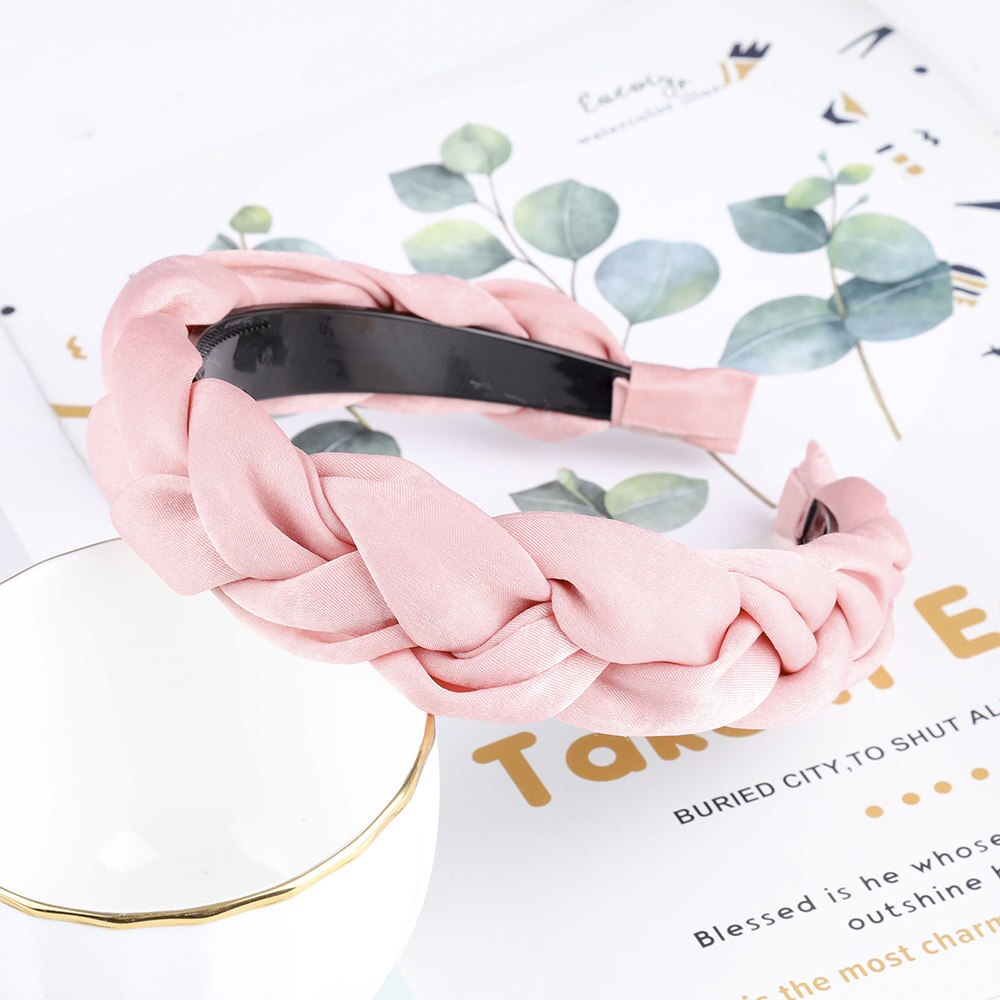 Braided Cloth Headband for Everyday Styling b-satin by HitMyNeed