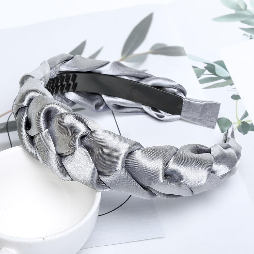 Braided Cloth Headband for Everyday Styling satin-b by HitMyNeed