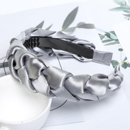Braided Cloth Headband for Everyday Styling satin-b by HitMyNeed