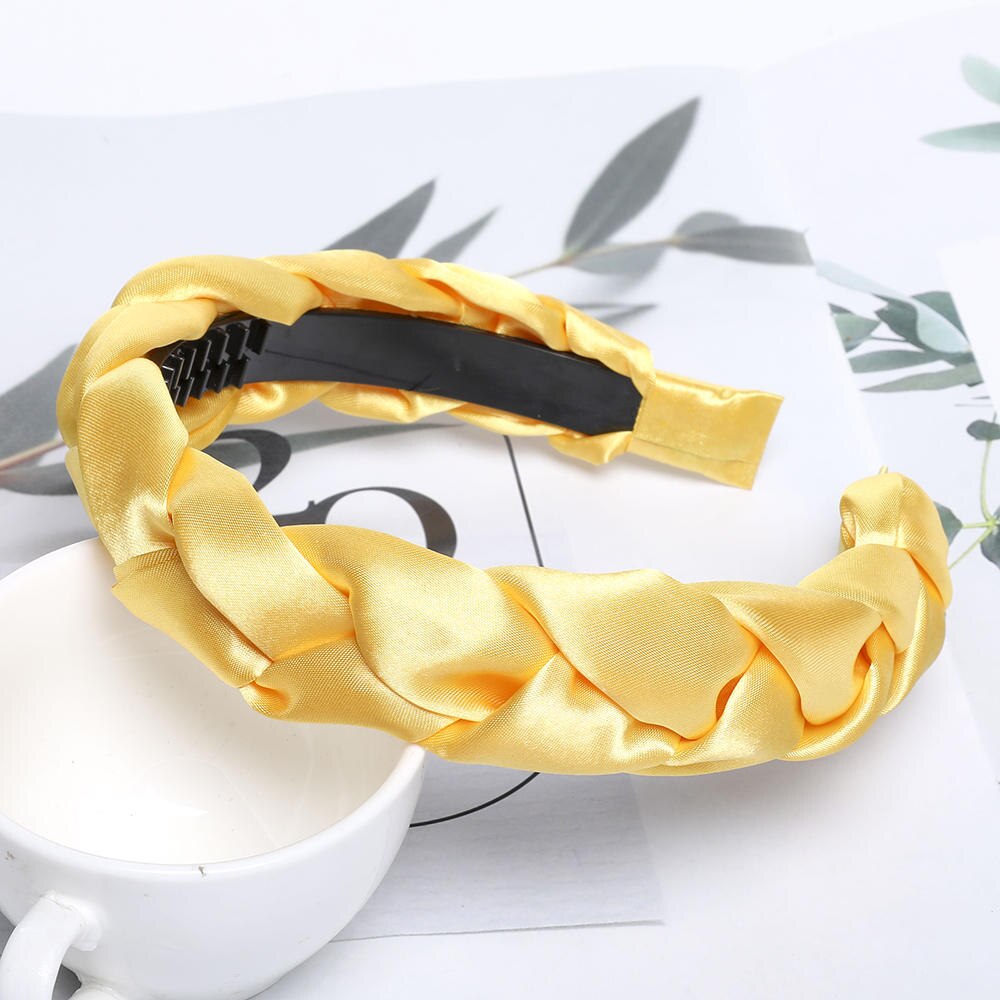 Braided Cloth Headband for Everyday Styling satin-c by HitMyNeed