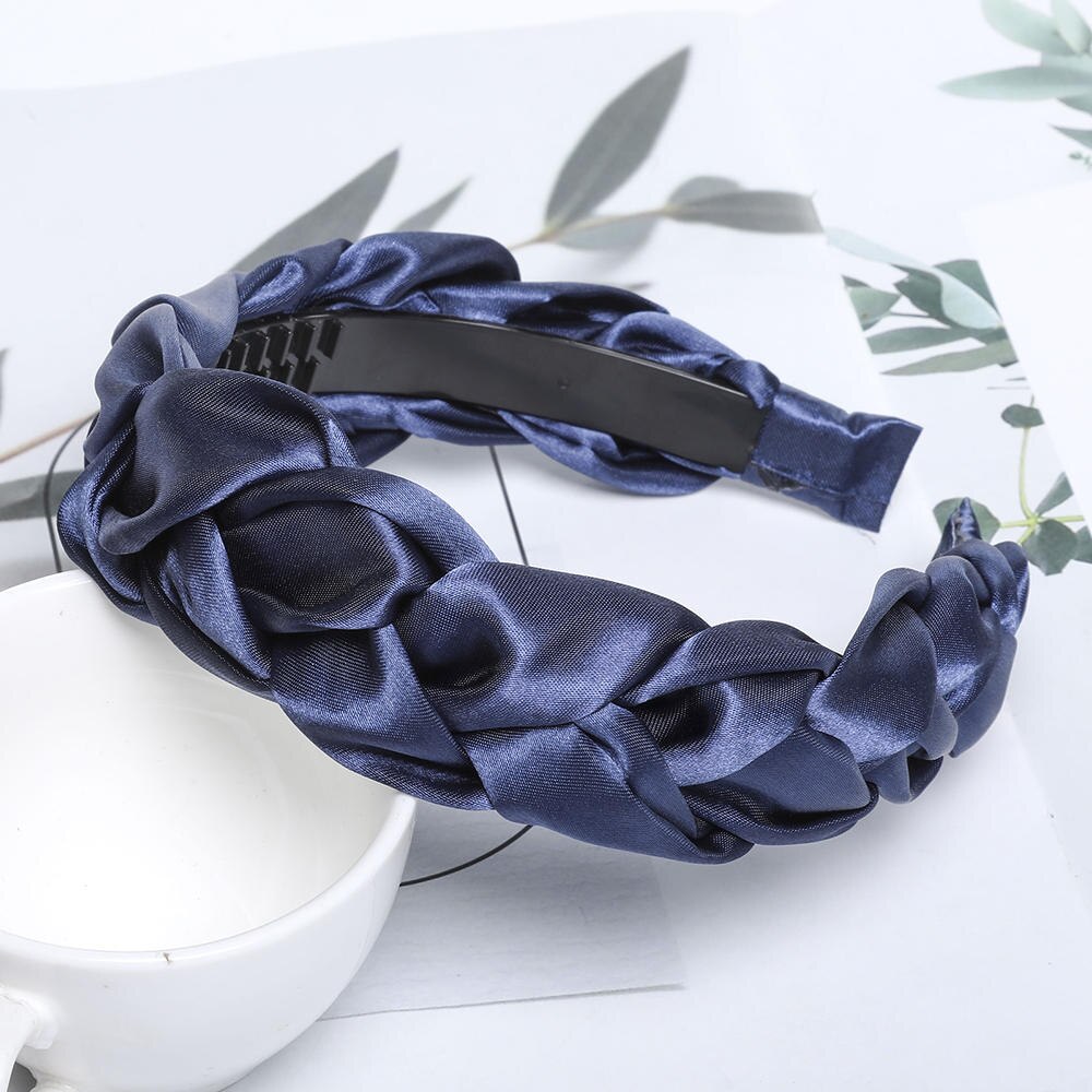 Braided Cloth Headband for Everyday Styling satin-f by HitMyNeed