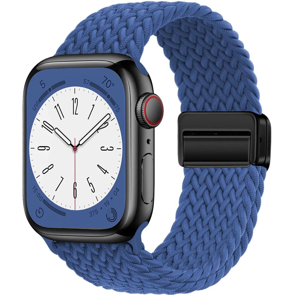 Braided Magnetic Band for Apple Watch 38-49mm atlantic-blue 38-40-41-42mm by HitMyNeed