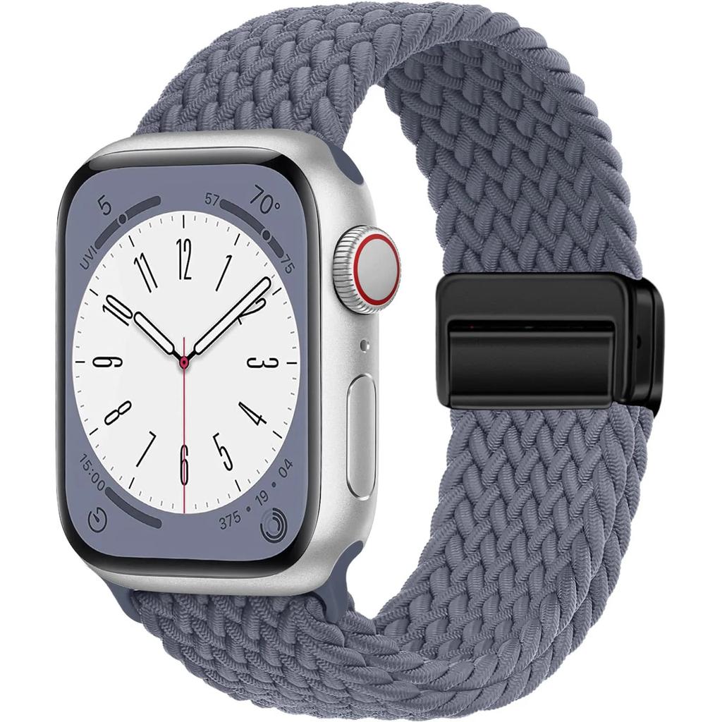Braided Magnetic Band for Apple Watch 38-49mm space-gray 38-40-41-42mm by HitMyNeed