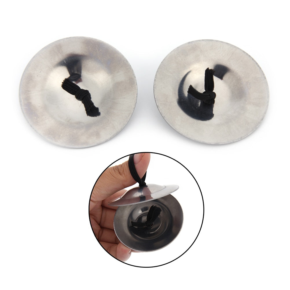 Brass Belly Dancing Finger Cymbals, 1 Pair by HitMyNeed