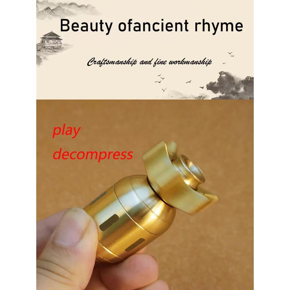 Brass Bomb Fidget Spinner Stress Relief EDC Toy by HitMyNeed