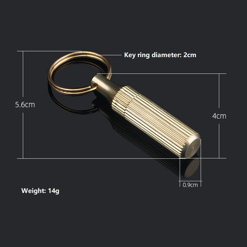 Brass Capsule Mini Knife EDC Tool by HitMyNeed