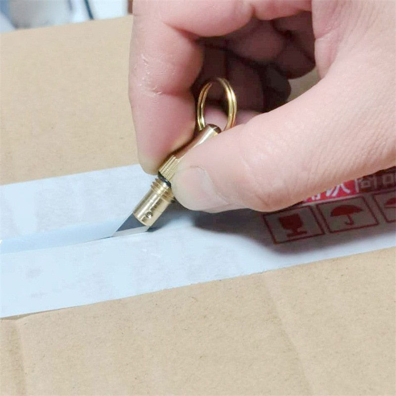 Brass Capsule Mini Knife EDC Tool by HitMyNeed