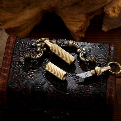 Brass Capsule Mini Knife EDC Tool by HitMyNeed