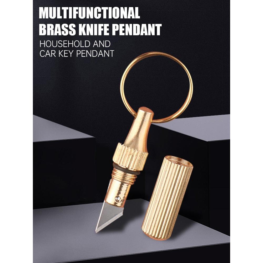 Brass Capsule Mini Knife EDC Tool by HitMyNeed