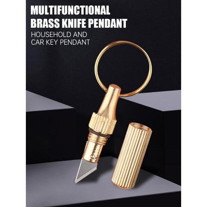 Brass Capsule Mini Knife EDC Tool by HitMyNeed