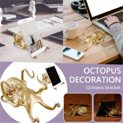 Brass Octopus Phone Holder and Desk Organizer by HitMyNeed