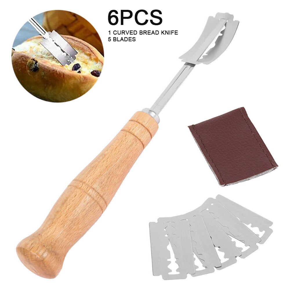 Bread Scoring Tool Cutter Set with 5 Blades by HitMyNeed