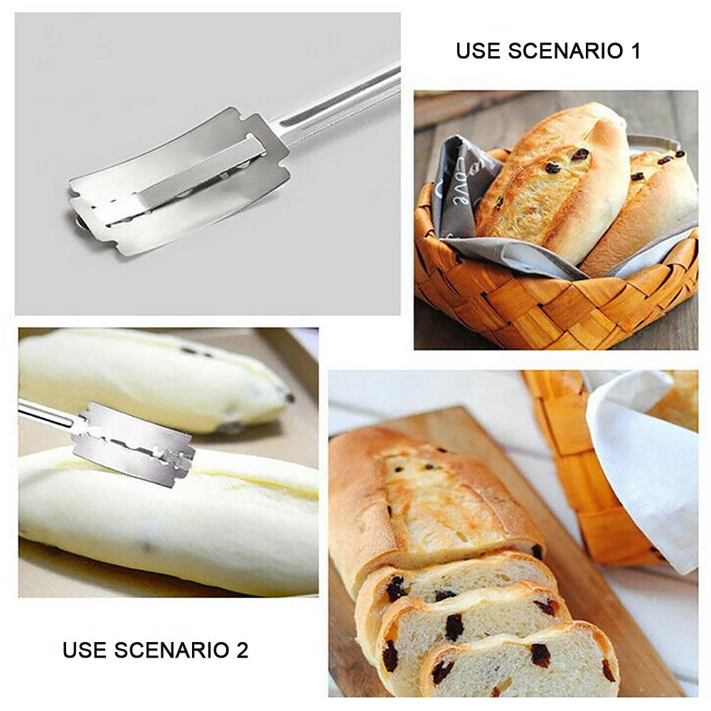 Bread Scoring Tool Cutter Set with 5 Blades by HitMyNeed