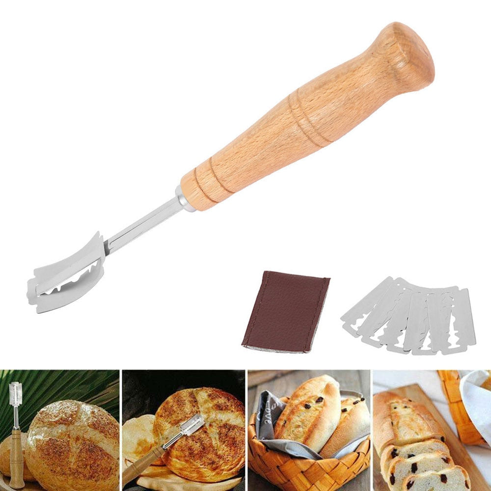 Bread Scoring Tool Cutter Set with 5 Blades by HitMyNeed