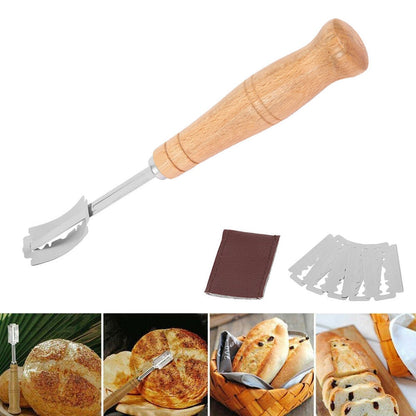Bread Scoring Tool Cutter Set with 5 Blades by HitMyNeed