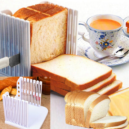 Bread Slicing Guide Tool - Plastic Loaf Cutter by HitMyNeed