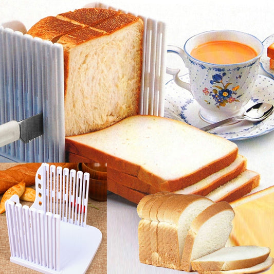 Bread Slicing Guide Tool - Plastic Loaf Cutter by HitMyNeed
