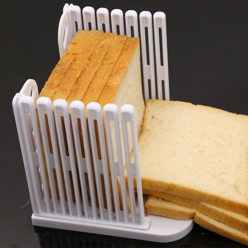 Bread Slicing Guide Tool - Plastic Loaf Cutter by HitMyNeed
