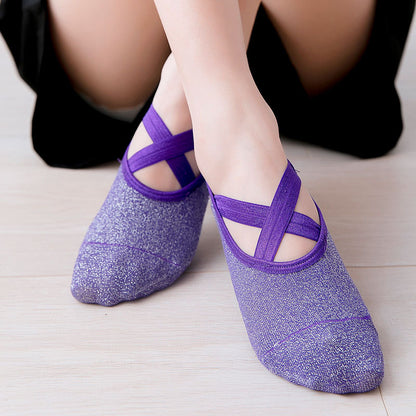 Breathable Anti-Slip Yoga Socks for Stable Grip by HitMyNeed