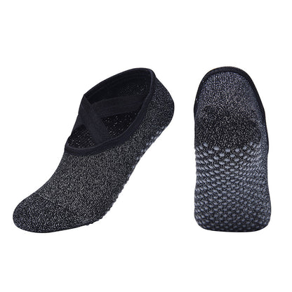 Breathable Anti-Slip Yoga Socks for Stable Grip black by HitMyNeed