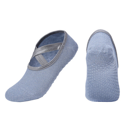 Breathable Anti-Slip Yoga Socks for Stable Grip grey by HitMyNeed