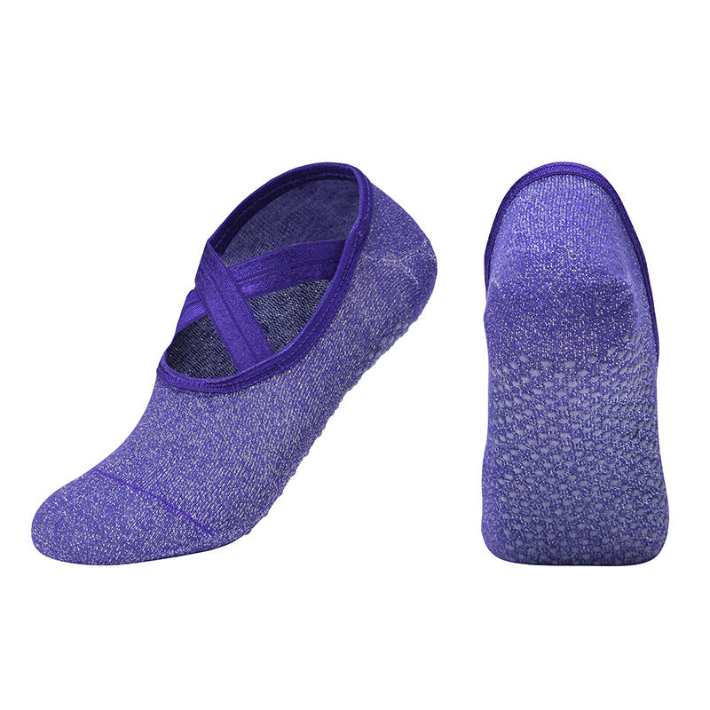 Breathable Anti-Slip Yoga Socks for Stable Grip purple by HitMyNeed