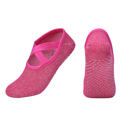 Breathable Anti-Slip Yoga Socks for Stable Grip rose by HitMyNeed