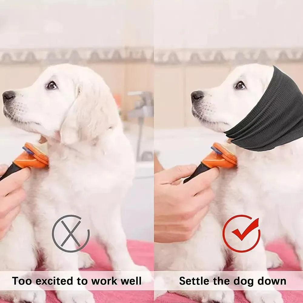 Breathable Calming Dog Ear Cover Hood by HitMyNeed