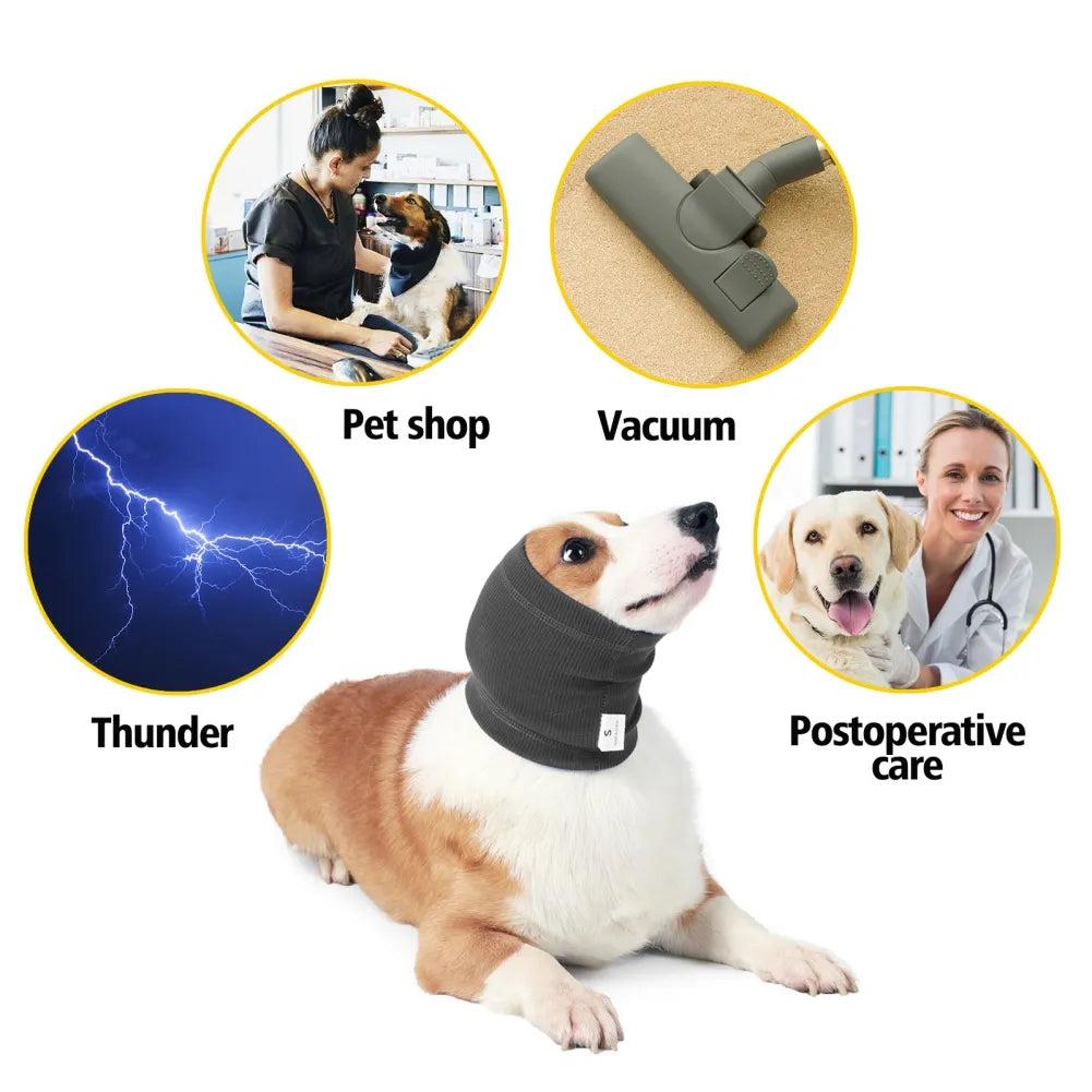 Breathable Calming Dog Ear Cover Hood by HitMyNeed