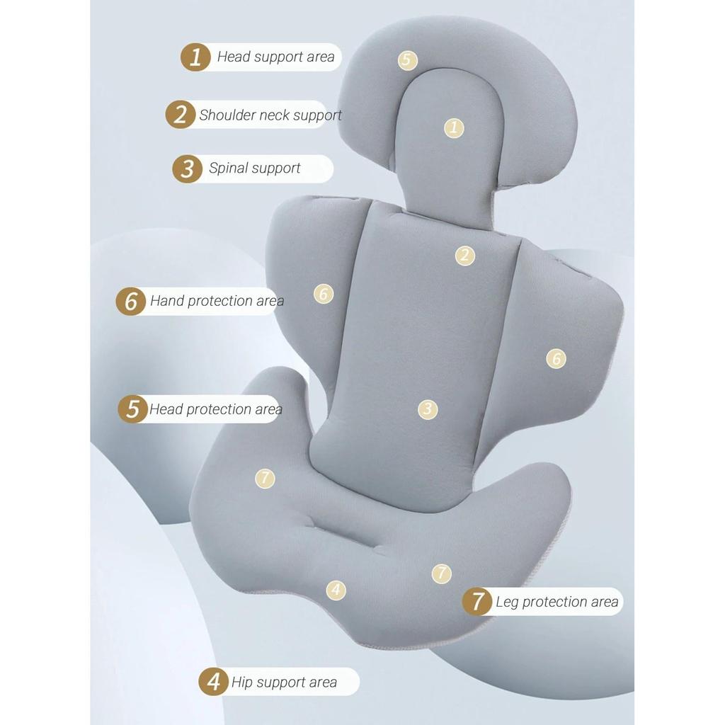 Breathable Cotton Baby Stroller Seat Cushion Pad by HitMyNeed